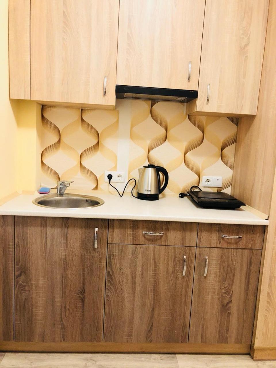 Comfortable Apartment Near Metro Kharkiv Bagian luar foto